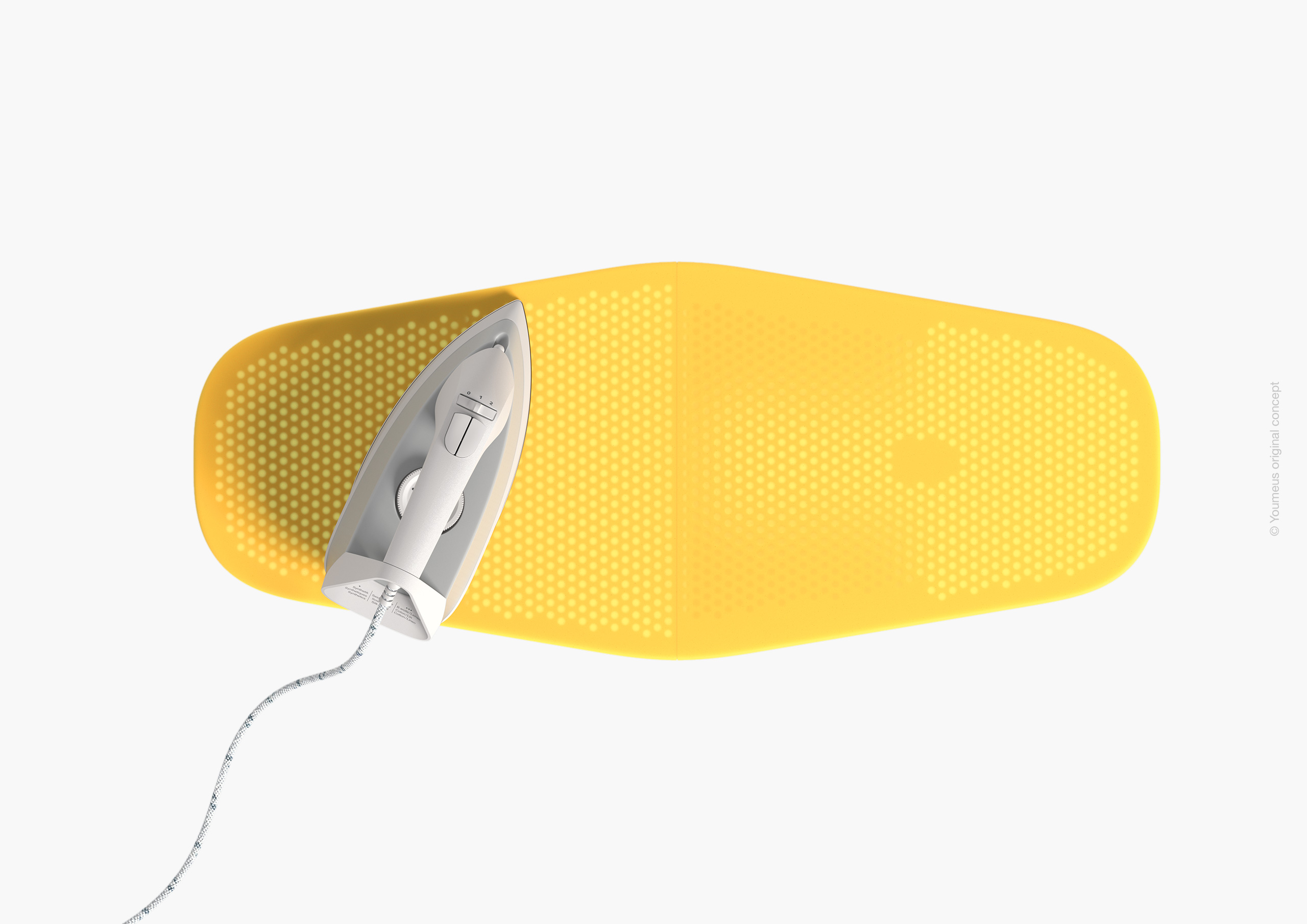 Pocket Ironing Board | Open | Top View