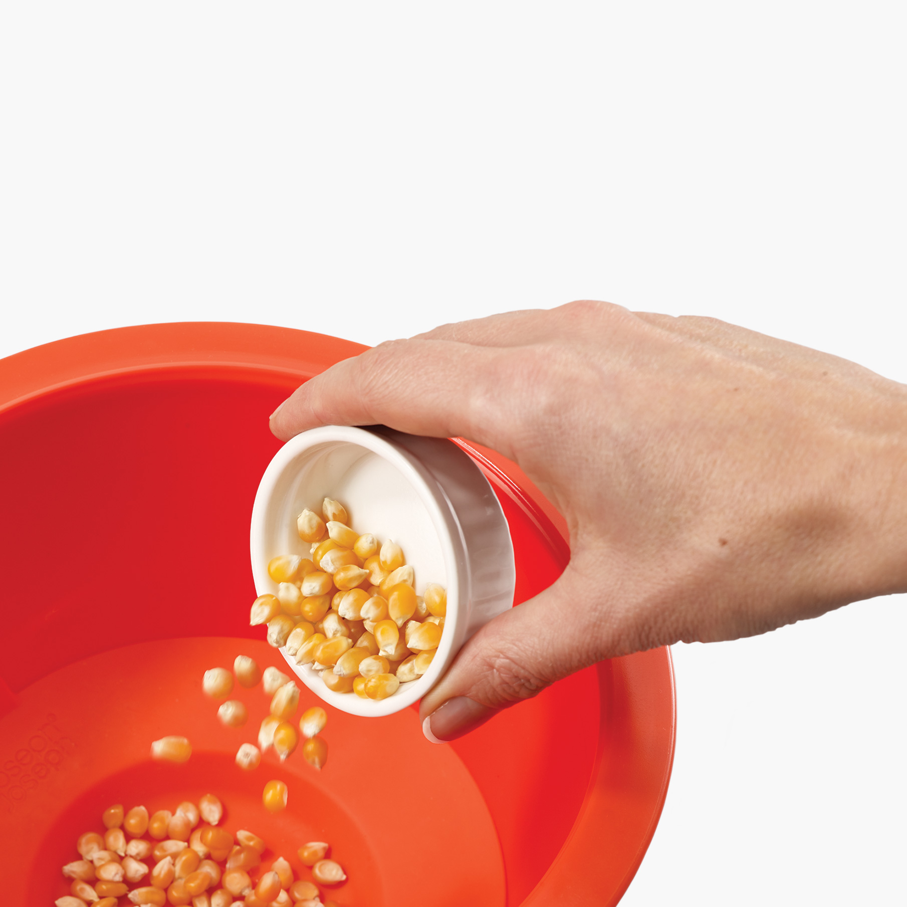 Joseph Joseph Popcorn Popper | Add Popcorn Kernels  | Detail View